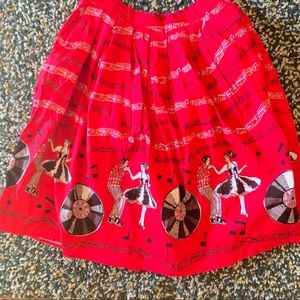 Rockabilly swing skirt